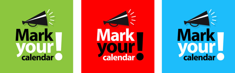 Mark your calendar - obrazy, fototapety, plakaty