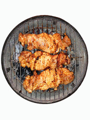 grilled chicken on grill