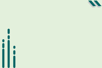 Vector graphic of green background lines with simple shadows with lots of empty space suitable for use for power point, pamphlet, cover, promotion, book, report, lesson, personal data, internship