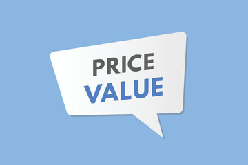 price value text Button. price value Sign Icon Label Sticker Web Buttons