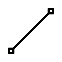 designer tool line icon flat vecktor trendy popular