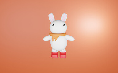 cartoon little cute rabbit