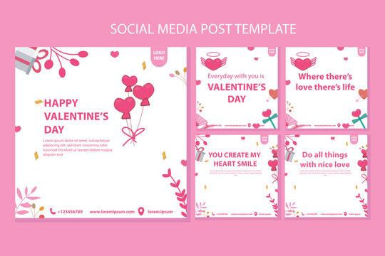 vector banner, poster, social media post, storie sale promotion with element design, podium suitable for promotion on valentine day 