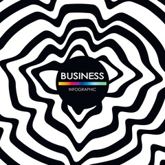 Business infographic. Presentation with elements of graph, diagram with steps, processes. Vector template diagram for creative business concept, banner, workflow layout
