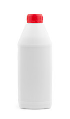 White milk plastic bottle template