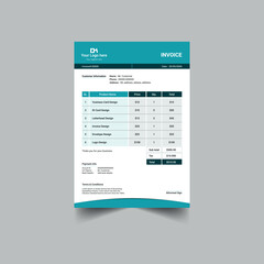 Simple Corporate Invoice design