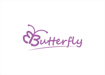 butterfly animal logo