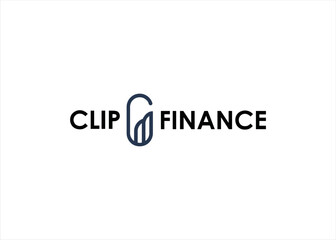 clip finance logo design symbol currency money digital cash flow 