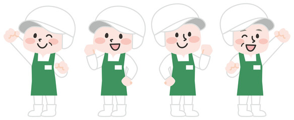 スーパーで働く店員たち