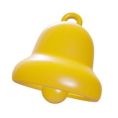 3d rendering. bell on a white background