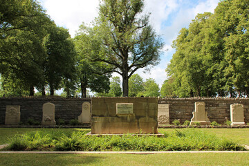german military cemetery at thiaucourt-regniéville in lorraine (france)