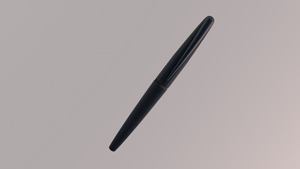 -- Black Fountain Pen 3D Rendering Perspective View 01(Close)
-- Fountain Pen 3D Model in Cinema 4D ( 3D illustration, 3D rendering )
