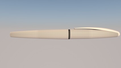 -- White Fountain Pen 3D Rendering Side View(Close)
-- Fountain Pen 3D Model in Cinema 4D ( 3D illustration, 3D rendering )