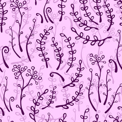 Seamless Floral Pattern in Vector