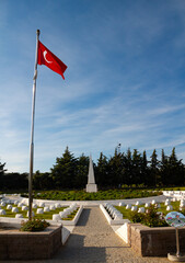 Fototapeta premium World War I Çanakkale Martyrdom. Ottoman Soldiers Cemetery.