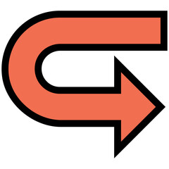 Fototapeta premium Arrow sign icon