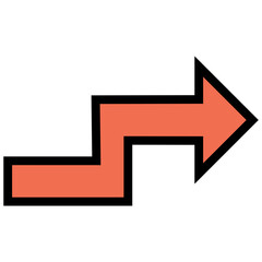 Arrow sign icon