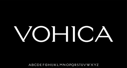 VOHICA. the luxury and elegant font glamour style