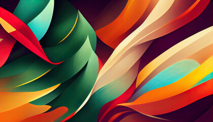 Colorful abstract christmas background header wallpaper illustration