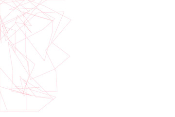 Abstract isolated transparent PNG with sharply turning bright lines.