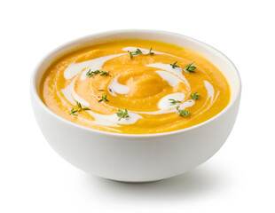 bowl ov vegetable cream soup