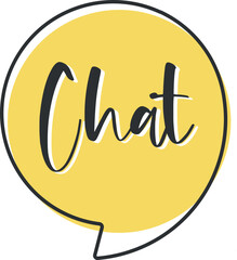 Chat comic speech bubble in pop art style. Comic speech. Dialog window. Yellow banner for sale.