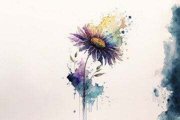 Funeral Flower - Watercolour (Generative AI Art)