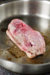duck breast on the pan