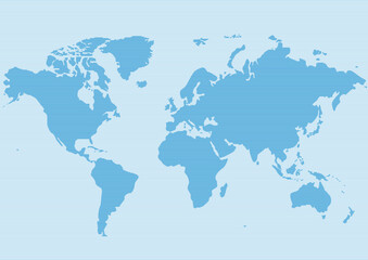 細いラインと太いラインで構成されたグラフィカルな世界地図