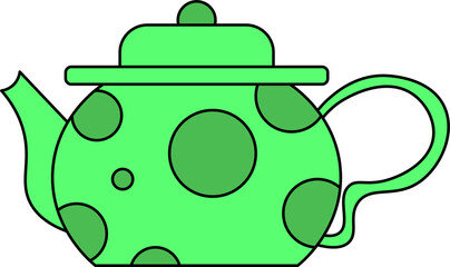 teacup design illustration isolated on transparent background 