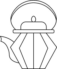 teacup design illustration isolated on transparent background 