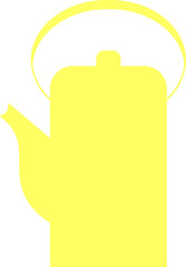 teacup design illustration isolated on transparent background 