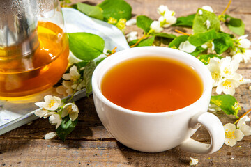 Herbal jasmin flower tea