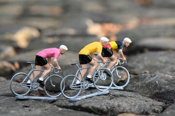 Mur de Grammont Geraardsbergen cyclime pavés classique cycliste velo maillot jaune rose champion Belgique tour Flandres - obrazy, fototapety, plakaty