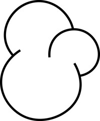 popcorn design illustration isolated on transparent background 