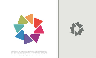 Global Community Logo Icon Elements Template. Community human Logo template vector. Community health care. Abstract Community logo	
