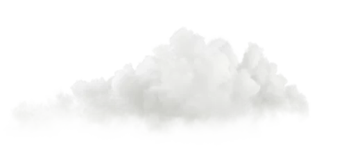 Foto op Canvas White soft cumulus cloudscape cut out specials effect 3d rendering png file © Krit