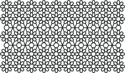 Seamless 3d Ramadan Islamic pattern in Arabian style Vector illustration	