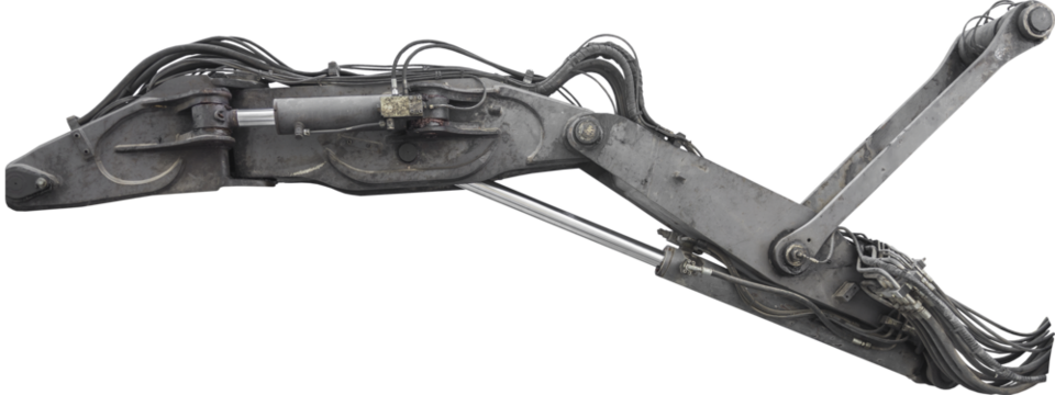 Isolated PNG cutout of a hardsurface mechanical part on a transparent background, ideal for photobashing, matte-painting, concept art