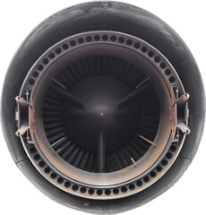 Isolated PNG cutout of a hardsurface plane part on a transparent background, ideal for...