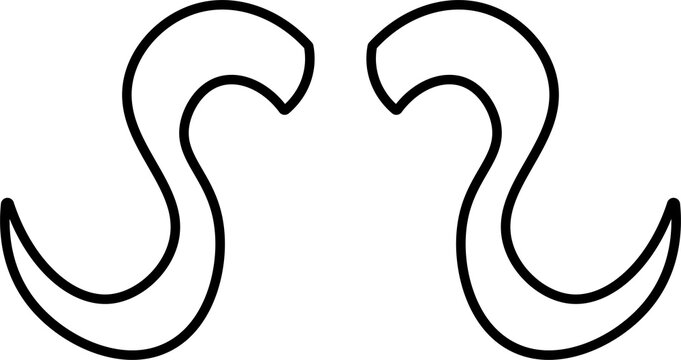 horn design illustration isolated on white background 