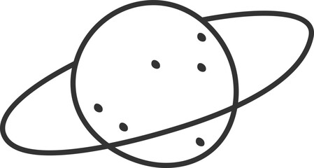 Planet flat icon Universe explore