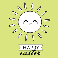 Happy Easter Holiday Digital Stamp