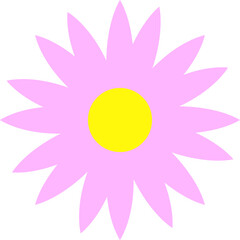 flowers design illustration isolated on transparent background 