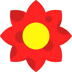 flowers design illustration isolated on transparent background 