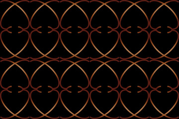 Elegant ornament line seamless pattern. Vector element of design, labels and frames for packaging luxury items in a fashionable linear style