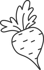 Beetroot cooking ingredient flat icon