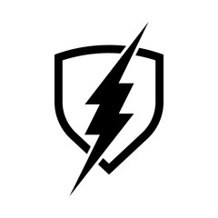 shield with lightning bolt icon