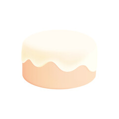 Orange flavored cake　3D 