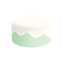 Mint flavored cake　3D 